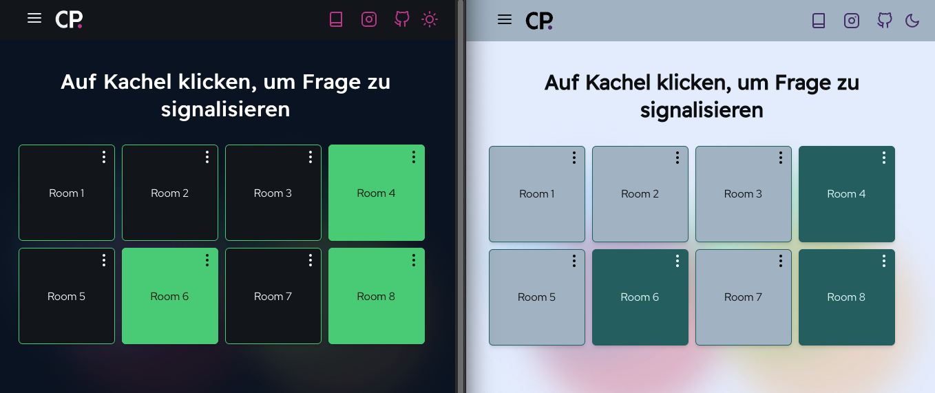 Animation of the Rooms App